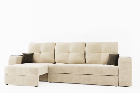 Диван Угловой Сингапур Ш-2670 х Г-1700 х В-1000 мм/Спальное место Ш-1700 х Г-2100 мм