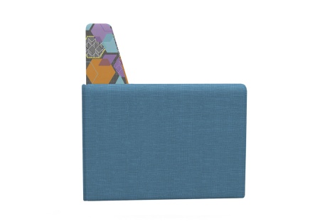 Диван выкатной Виктория-5 с узором синий