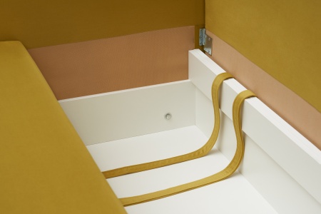 Диван еврокнижка Инсайд горчичный