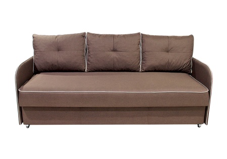 Диван еврокнижка Лозанна велюр коричневый