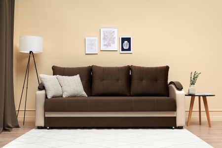 Диван еврокнижка София коричневый