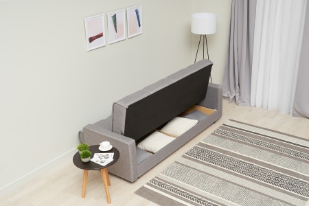 Диван книжка Прайм серый