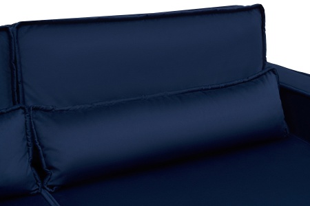 Диван тик-так Сохо 3-х местный темно-синий