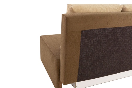 Диван еврокнижка Нексус коричнево-бежевый