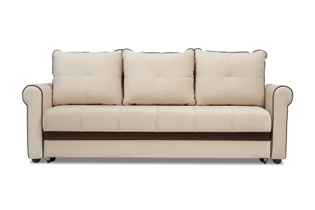 Диван еврокнижка Верона велюр бежевый