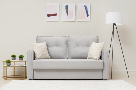 Диван еврокнижка Леон серый