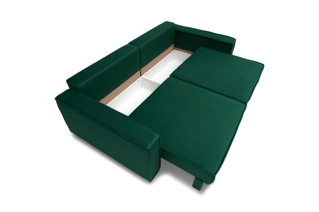 Диван тик-так Сохо 3-х местный изумрудный