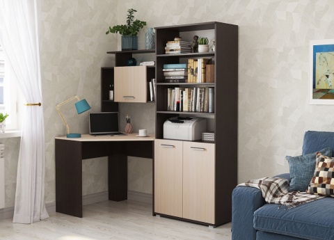 Компьютерный Стол Стайл №8 (Ш-890 +1608 x Г-388 x В-1852 мм)/Разные Цвета