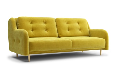 Диван книжка Глосс горчичный