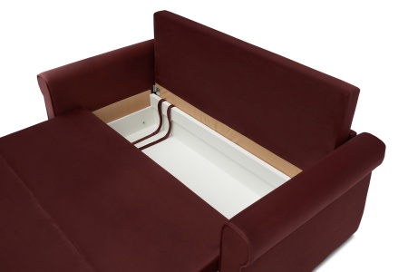 Диван еврокнижка Лира бордовый