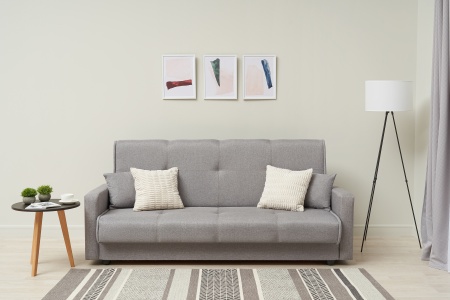 Диван книжка Прайм серый