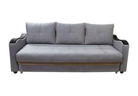 Диван еврокнижка Волна серый