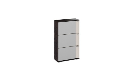 Тумба для Обуви Модерн тип 8 Венге Цаво/Дуб Молочный (Ш-600 мм x В-1016 мм x Г-230 мм)