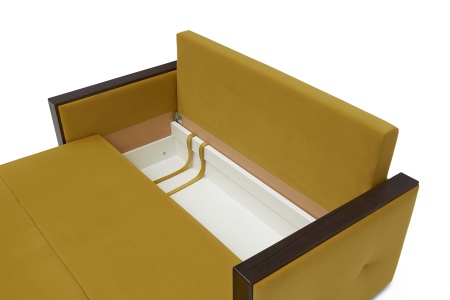 Диван еврокнижка Инсайд горчичный