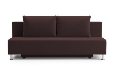 Диван еврокнижка Канна велюр коричневый