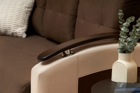 Диван еврокнижка София коричневый