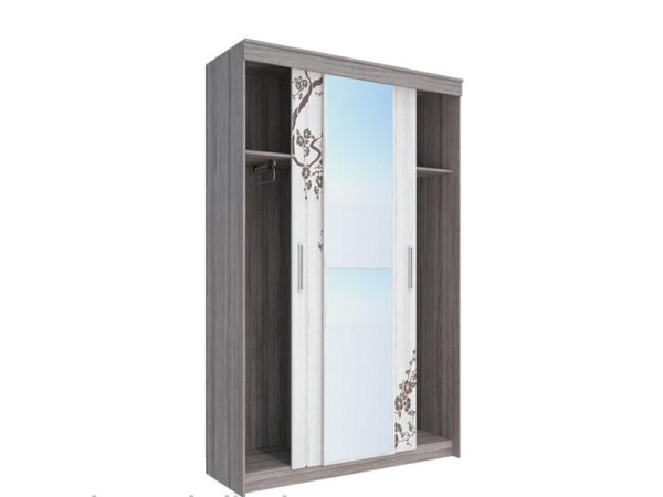 Шкаф-Купе Комфорт-8 Шимо Темный/Шимо Светлый (Ш-1600 × В-2200 × Г-587 мм)