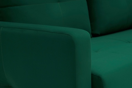 Диван шагающая еврокнижка Вита изумрудный