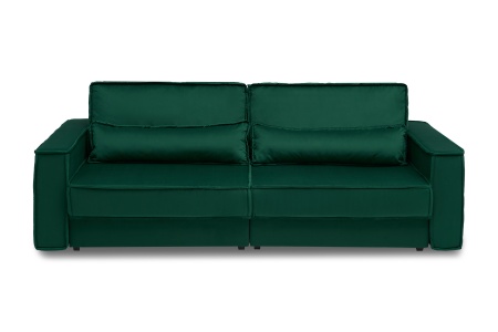 Диван тик-так Сохо 3-х местный изумрудный