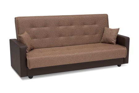 Диван книжка Лондон рогожка микс коричневая