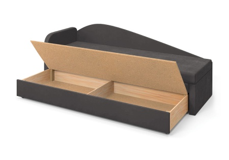 Диван еврософа Верди левый серый