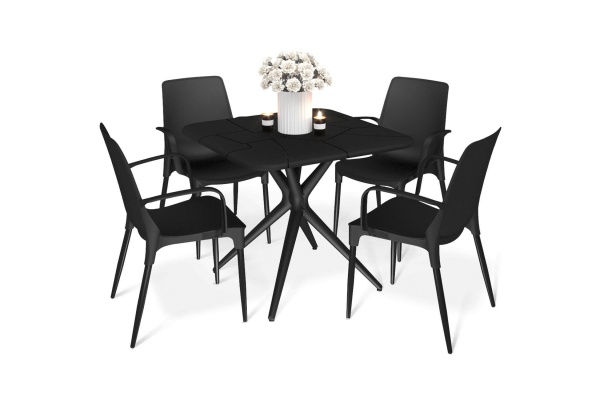 Обеденная группа SHT-DS209 черный